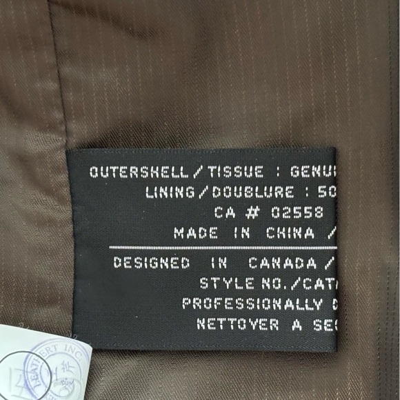 NWT Danier Sz L Army Green Leather Jacket - Picture 12 of 13